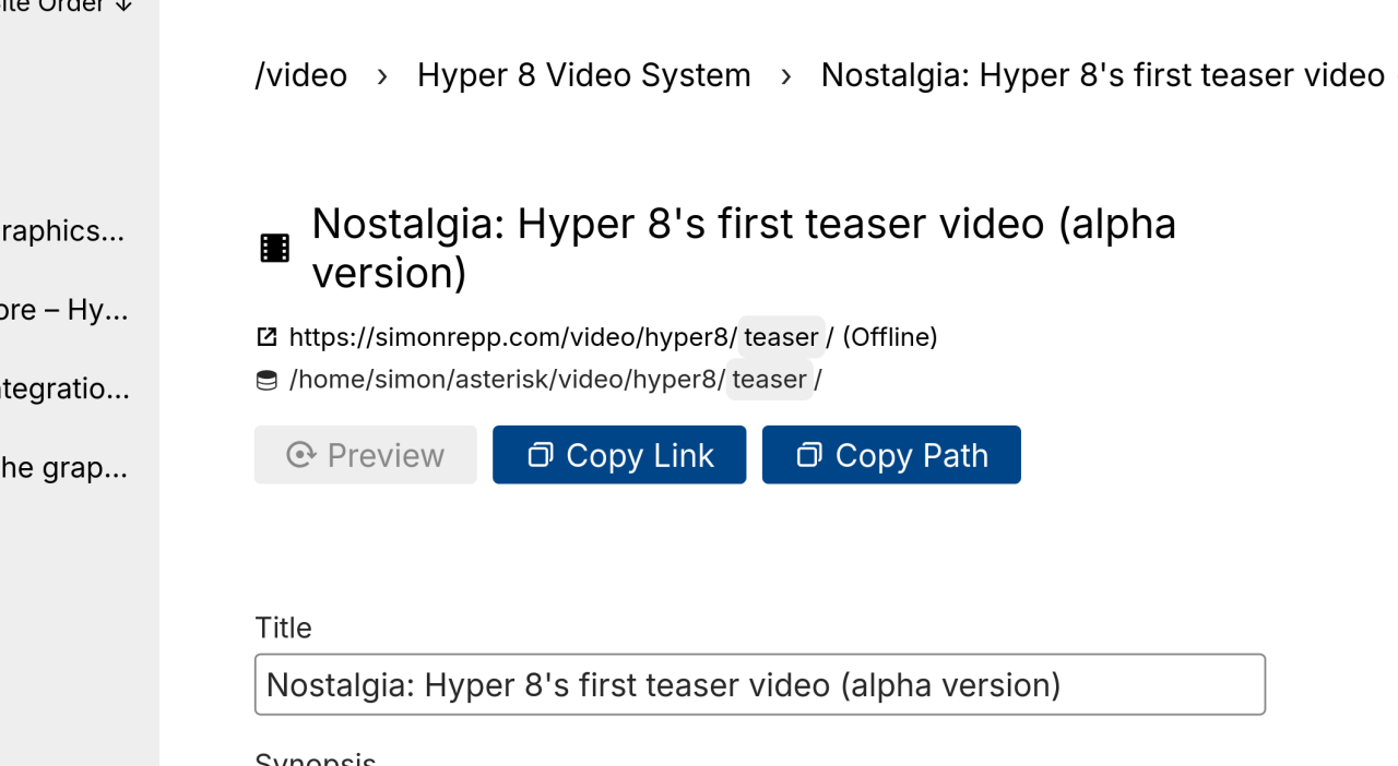 The "Preview" button, grey out and muted next to the not-disabled "Copy Link" and "Copy Path" buttons, who use a catchy saturated blue background