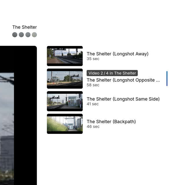 Closeup of the contextual playlist sidebar